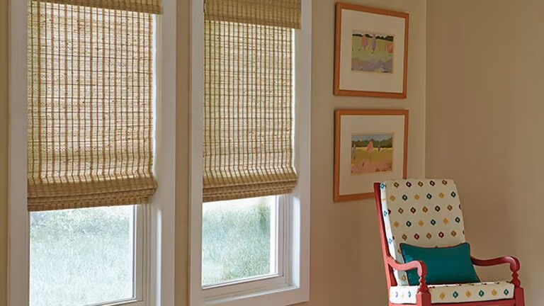 Ventus Woven Wood Shade Window Treatment