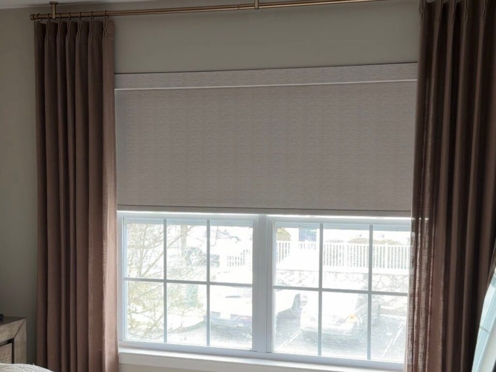 ventus motorized window shades in bedroom