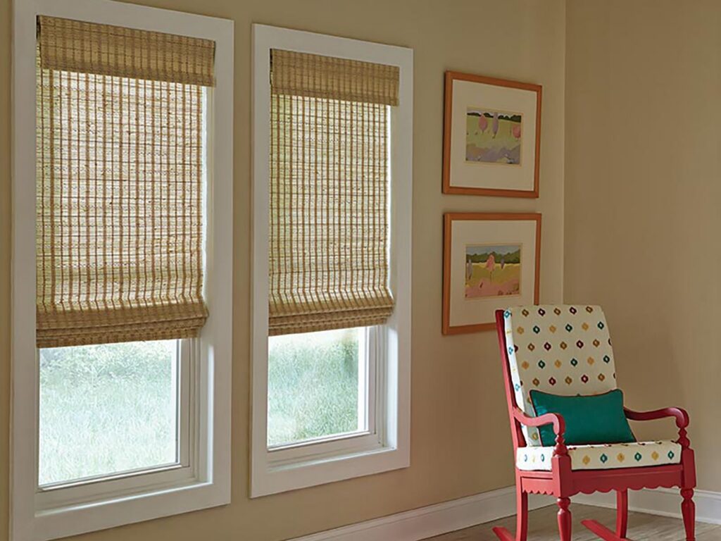 ventus wooden shades in bedroom