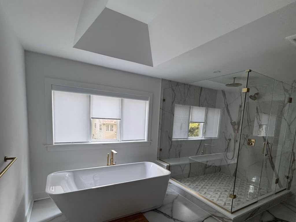 best window treatments for bathrooms - ventus roller shades