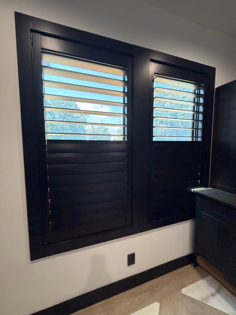 Norman woodlore plus shutters in classic black - Laundry After